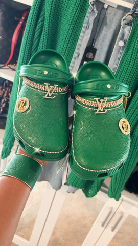 Green Ivy Custom Crocs